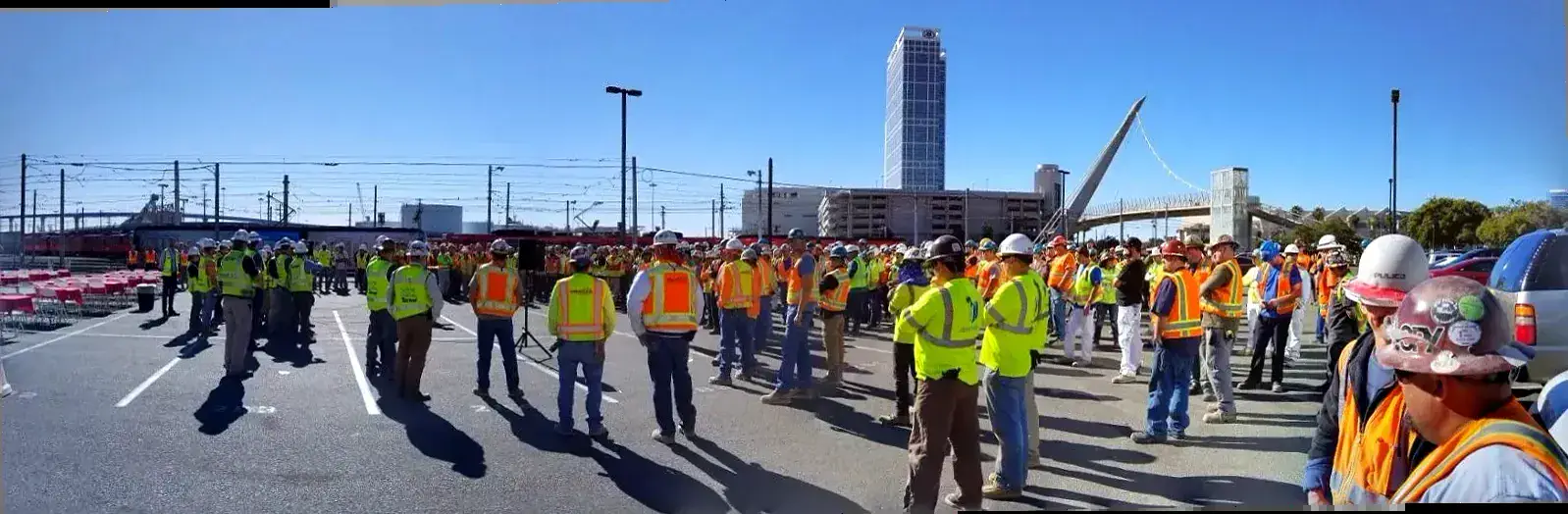 Construction workers and general laborers on a San Diego job site