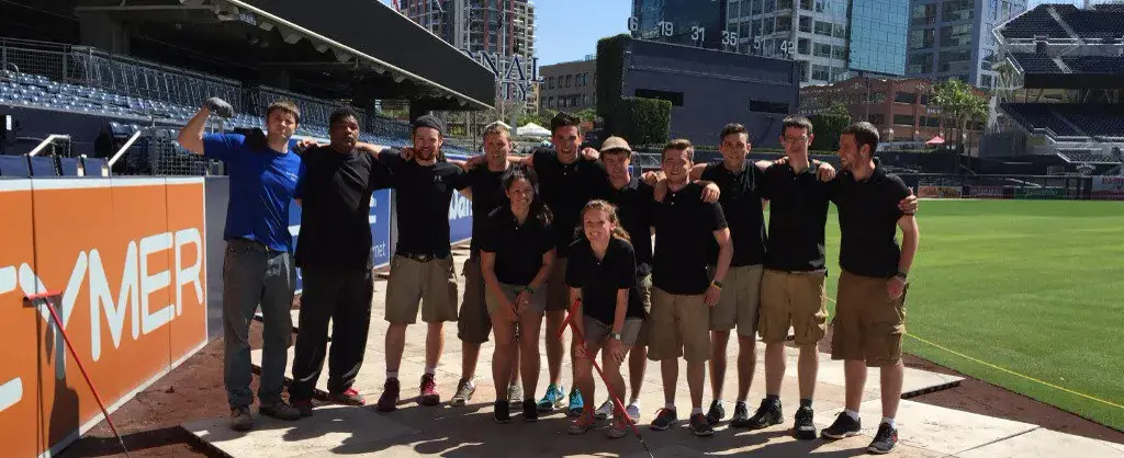 Hands On Labor team crew photo at Petco Park
