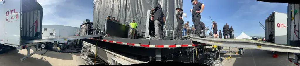 Hands On Labor crew at a large event setup
